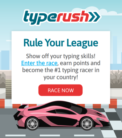 Type Rush Race Game